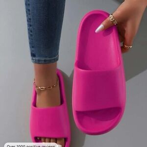 Hot pink squishy slides